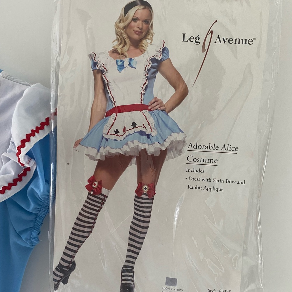 Alice and Wonderland costume. Brand new. Leggings not included